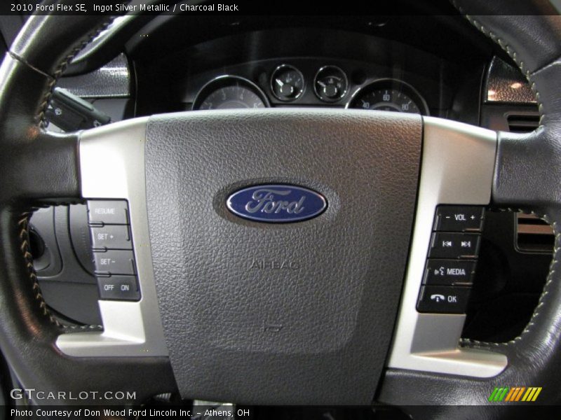Ingot Silver Metallic / Charcoal Black 2010 Ford Flex SE