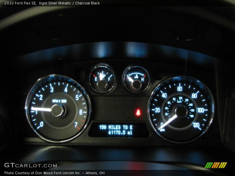 Ingot Silver Metallic / Charcoal Black 2010 Ford Flex SE