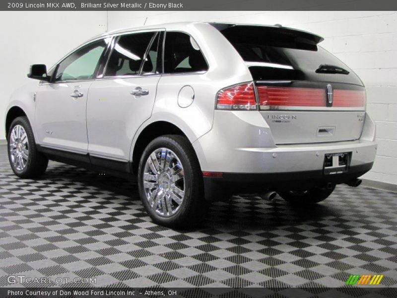 Brilliant Silver Metallic / Ebony Black 2009 Lincoln MKX AWD