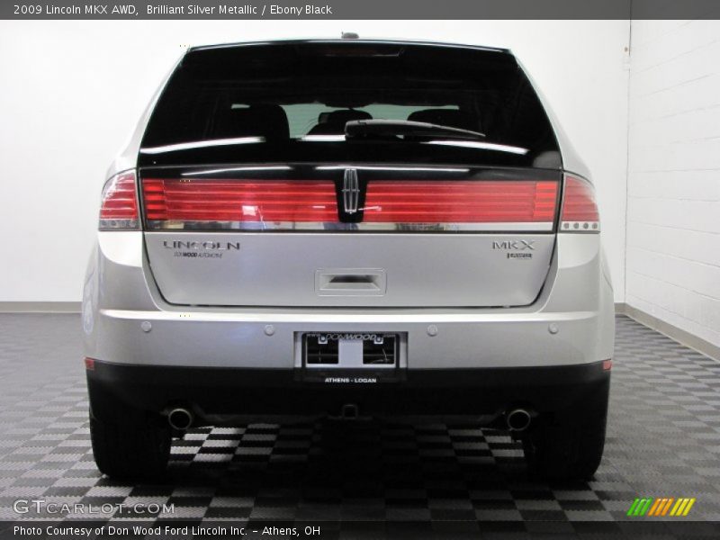 Brilliant Silver Metallic / Ebony Black 2009 Lincoln MKX AWD