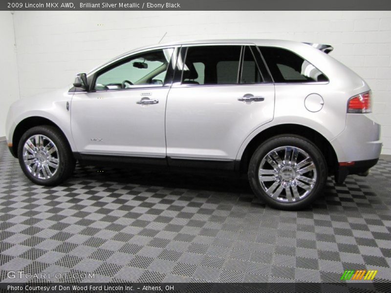 Brilliant Silver Metallic / Ebony Black 2009 Lincoln MKX AWD