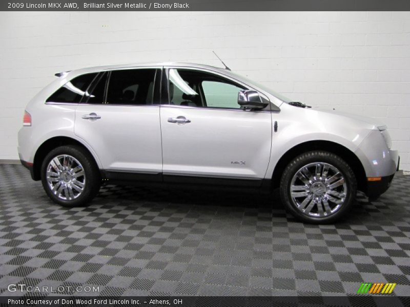 Brilliant Silver Metallic / Ebony Black 2009 Lincoln MKX AWD