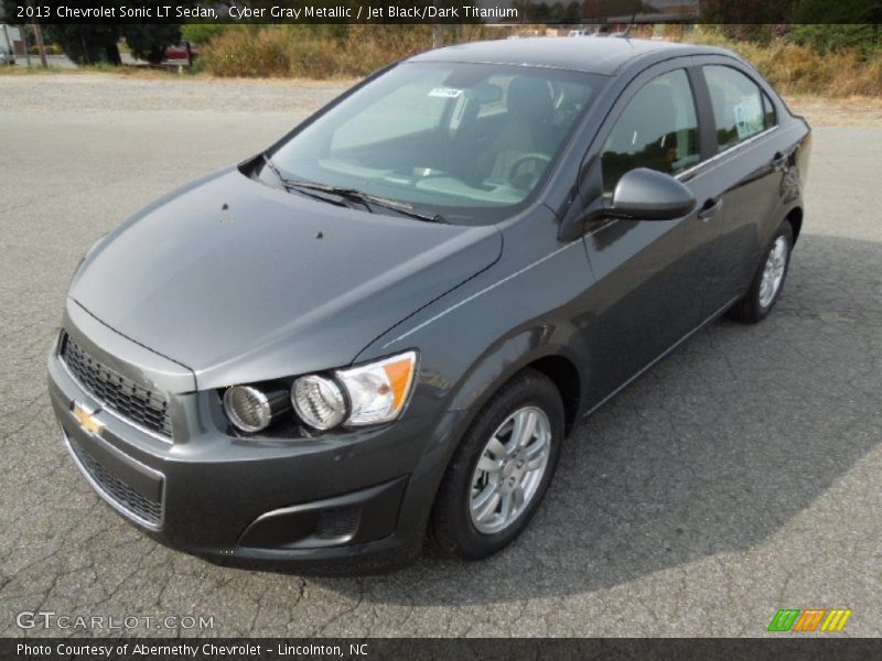 Cyber Gray Metallic / Jet Black/Dark Titanium 2013 Chevrolet Sonic LT Sedan