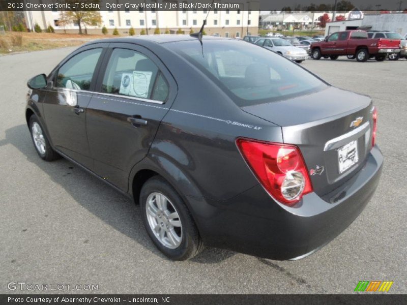Cyber Gray Metallic / Jet Black/Dark Titanium 2013 Chevrolet Sonic LT Sedan