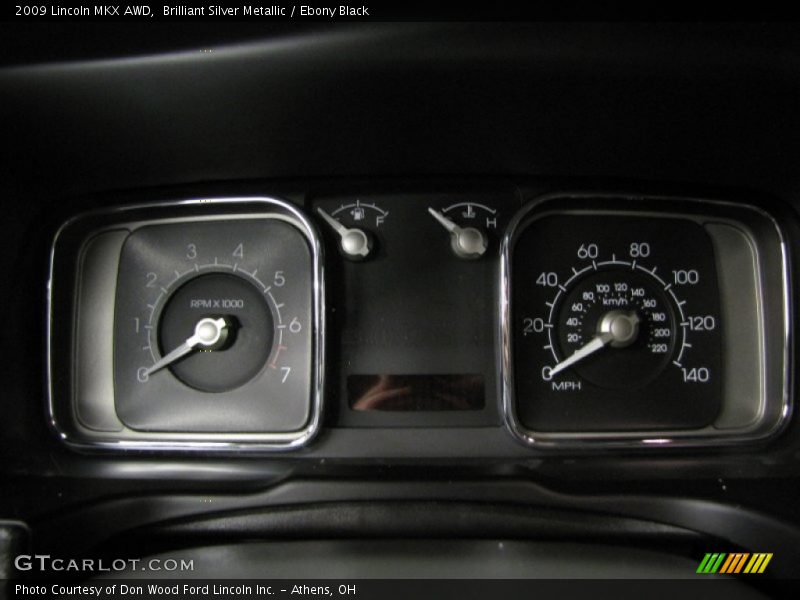 Brilliant Silver Metallic / Ebony Black 2009 Lincoln MKX AWD