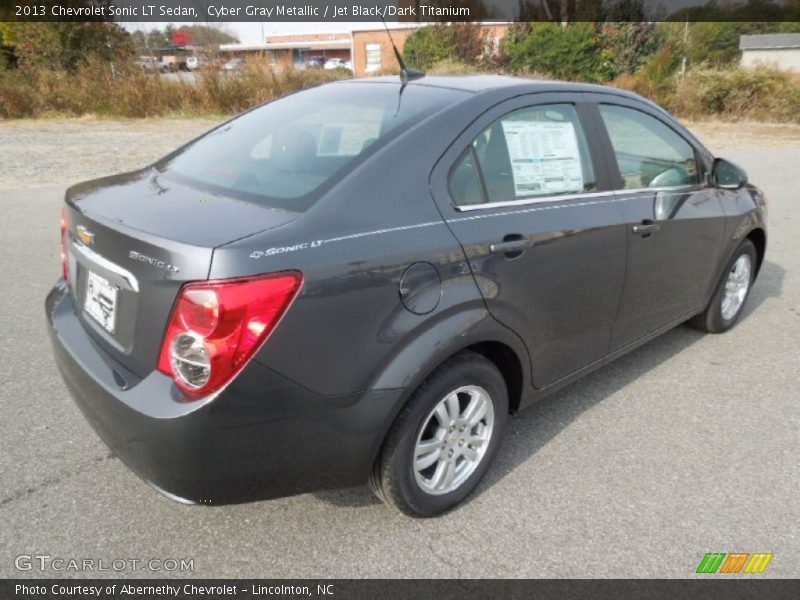 Cyber Gray Metallic / Jet Black/Dark Titanium 2013 Chevrolet Sonic LT Sedan