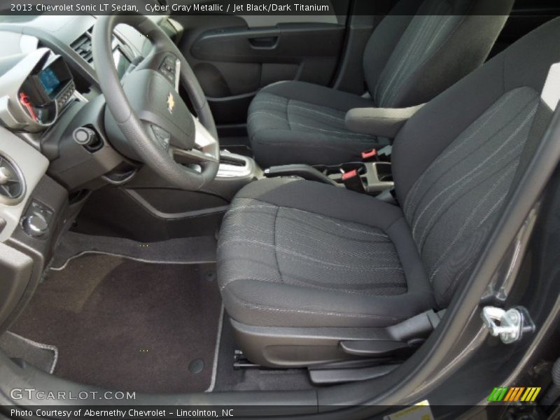 Cyber Gray Metallic / Jet Black/Dark Titanium 2013 Chevrolet Sonic LT Sedan