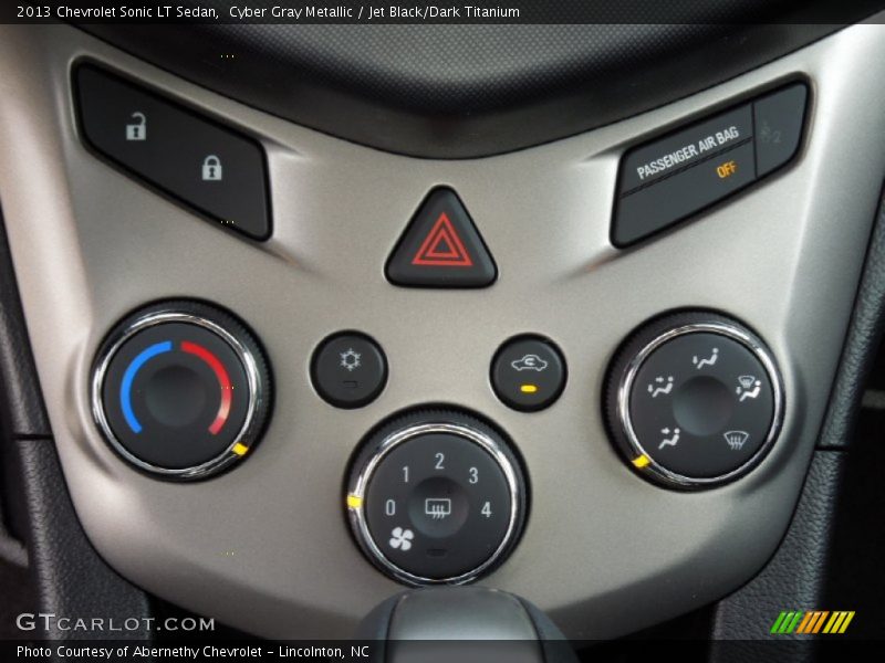 Cyber Gray Metallic / Jet Black/Dark Titanium 2013 Chevrolet Sonic LT Sedan