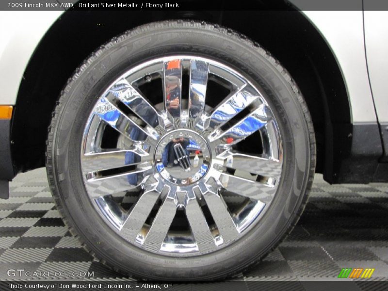 Brilliant Silver Metallic / Ebony Black 2009 Lincoln MKX AWD