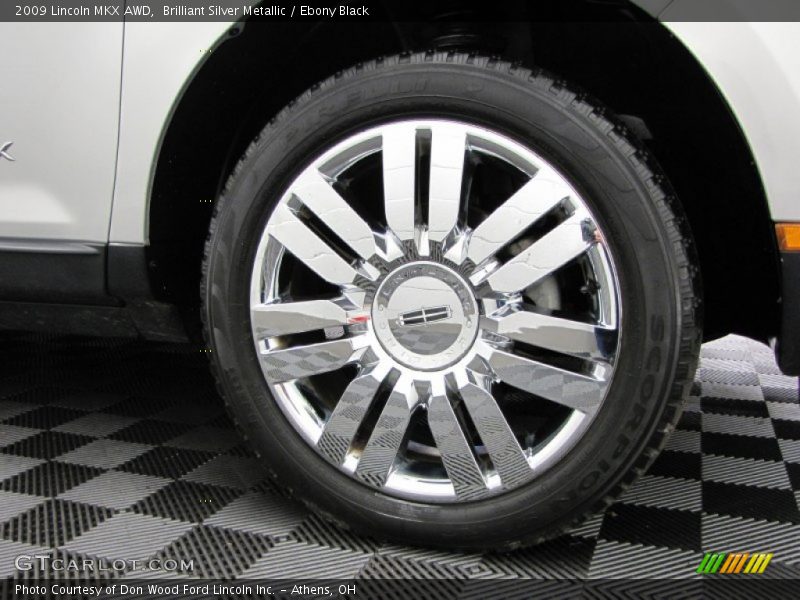 Brilliant Silver Metallic / Ebony Black 2009 Lincoln MKX AWD