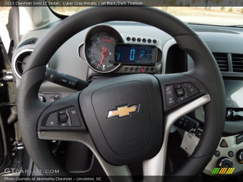 Cyber Gray Metallic / Jet Black/Dark Titanium 2013 Chevrolet Sonic LT Sedan
