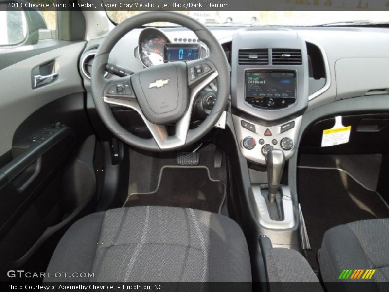 Cyber Gray Metallic / Jet Black/Dark Titanium 2013 Chevrolet Sonic LT Sedan