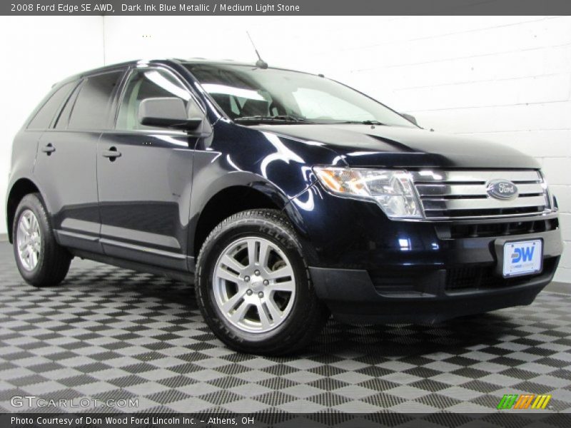 Dark Ink Blue Metallic / Medium Light Stone 2008 Ford Edge SE AWD