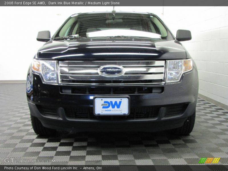 Dark Ink Blue Metallic / Medium Light Stone 2008 Ford Edge SE AWD