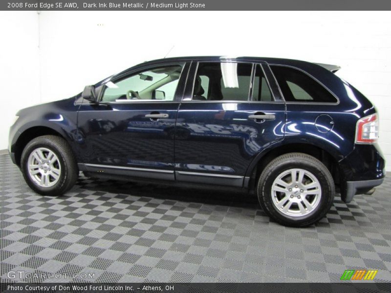 Dark Ink Blue Metallic / Medium Light Stone 2008 Ford Edge SE AWD