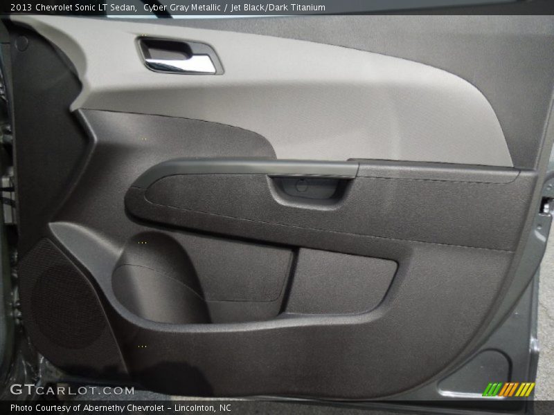 Cyber Gray Metallic / Jet Black/Dark Titanium 2013 Chevrolet Sonic LT Sedan