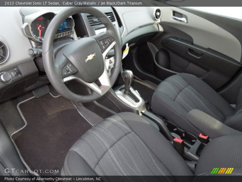 Cyber Gray Metallic / Jet Black/Dark Titanium 2013 Chevrolet Sonic LT Sedan