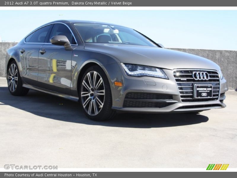 Dakota Grey Metallic / Velvet Beige 2012 Audi A7 3.0T quattro Premium