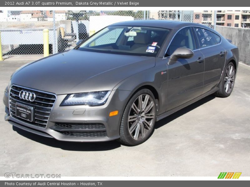 Dakota Grey Metallic / Velvet Beige 2012 Audi A7 3.0T quattro Premium
