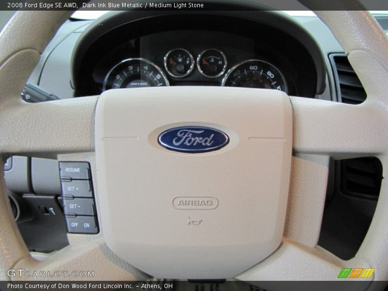 Dark Ink Blue Metallic / Medium Light Stone 2008 Ford Edge SE AWD