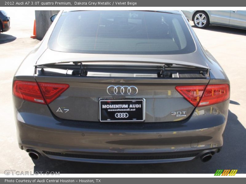 Dakota Grey Metallic / Velvet Beige 2012 Audi A7 3.0T quattro Premium