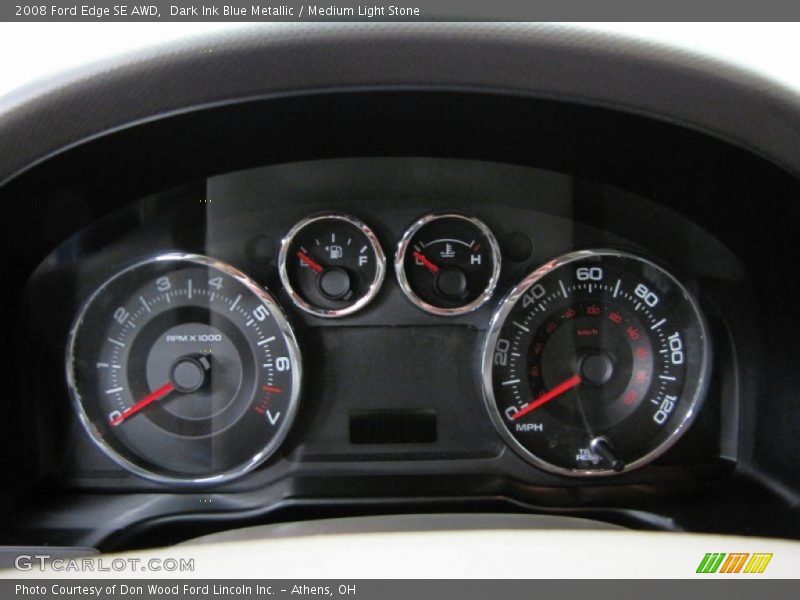 Dark Ink Blue Metallic / Medium Light Stone 2008 Ford Edge SE AWD