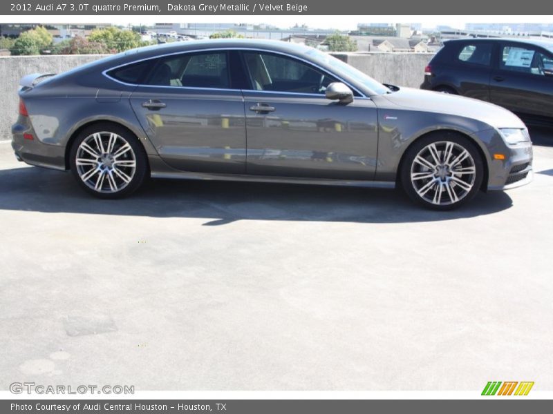 Dakota Grey Metallic / Velvet Beige 2012 Audi A7 3.0T quattro Premium