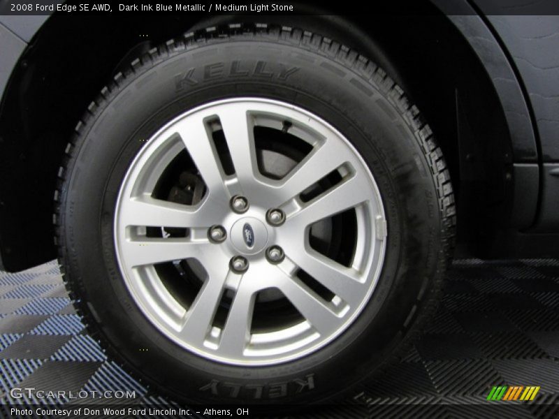 Dark Ink Blue Metallic / Medium Light Stone 2008 Ford Edge SE AWD