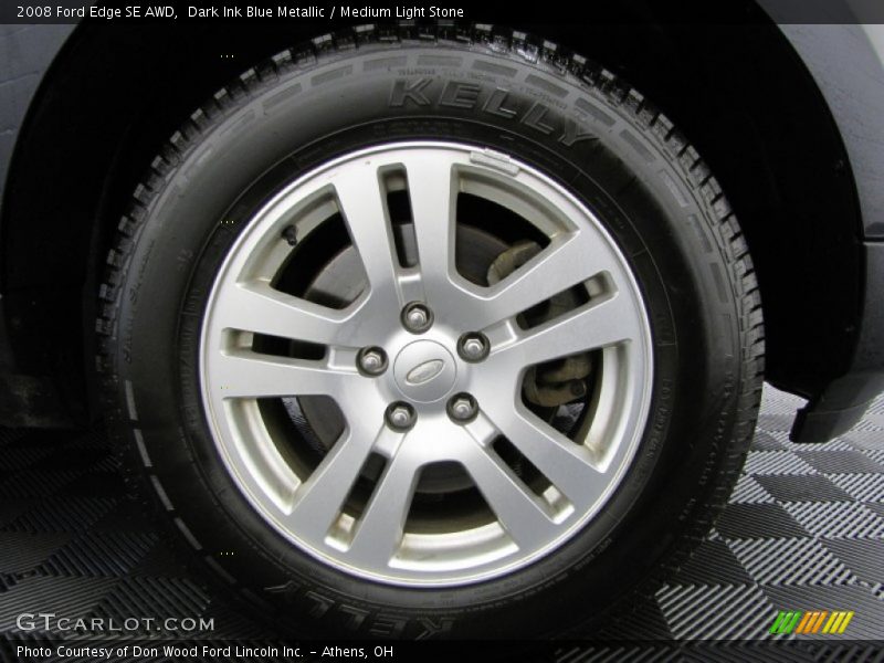Dark Ink Blue Metallic / Medium Light Stone 2008 Ford Edge SE AWD