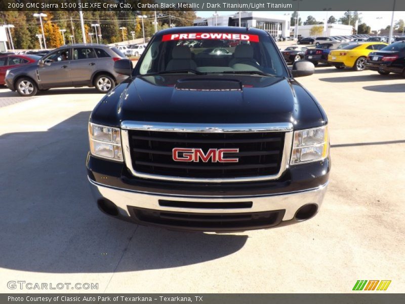 Carbon Black Metallic / Dark Titanium/Light Titanium 2009 GMC Sierra 1500 SLE XFE Crew Cab
