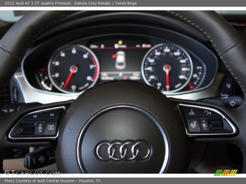 Dakota Grey Metallic / Velvet Beige 2012 Audi A7 3.0T quattro Premium