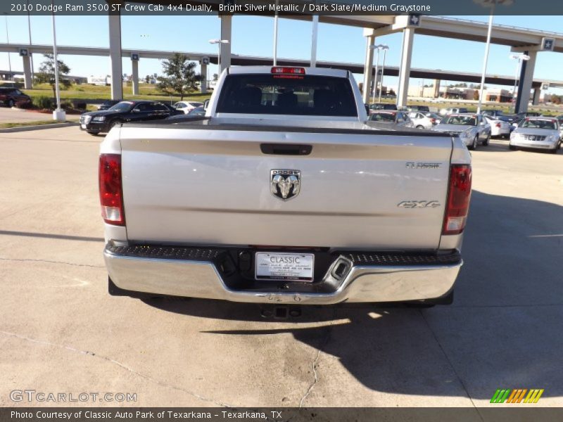Bright Silver Metallic / Dark Slate/Medium Graystone 2010 Dodge Ram 3500 ST Crew Cab 4x4 Dually