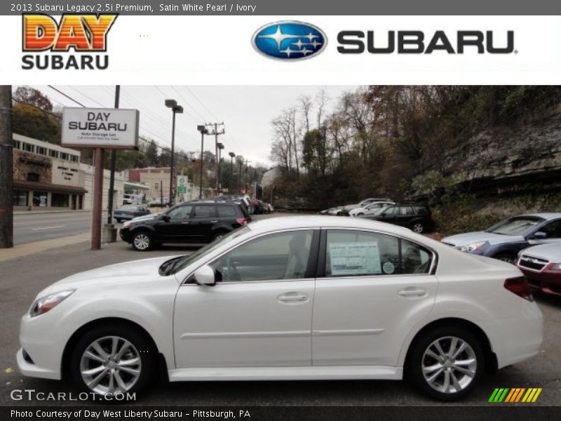 Satin White Pearl / Ivory 2013 Subaru Legacy 2.5i Premium