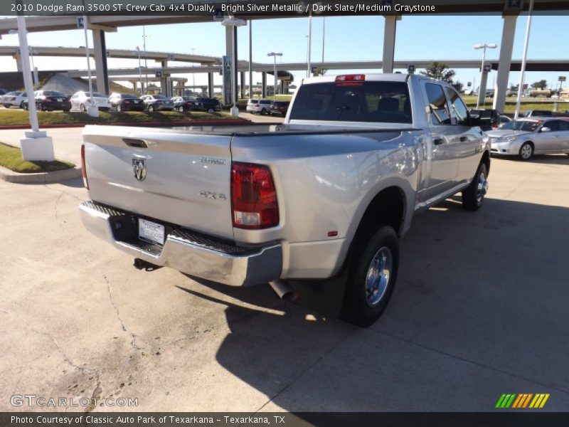 Bright Silver Metallic / Dark Slate/Medium Graystone 2010 Dodge Ram 3500 ST Crew Cab 4x4 Dually