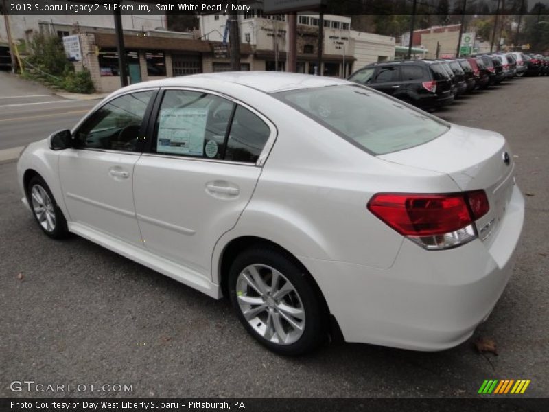 Satin White Pearl / Ivory 2013 Subaru Legacy 2.5i Premium