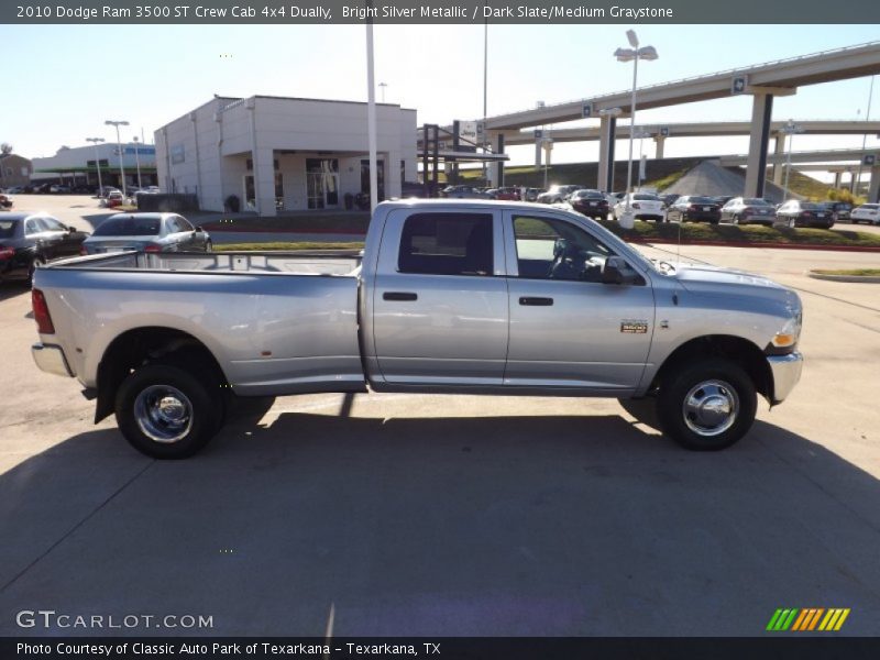 Bright Silver Metallic / Dark Slate/Medium Graystone 2010 Dodge Ram 3500 ST Crew Cab 4x4 Dually