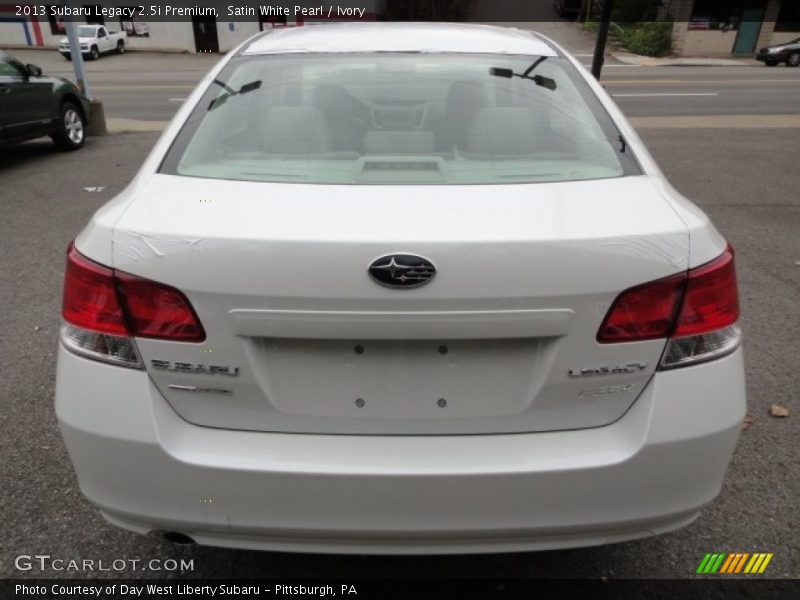 Satin White Pearl / Ivory 2013 Subaru Legacy 2.5i Premium