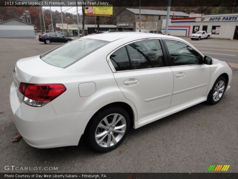 Satin White Pearl / Ivory 2013 Subaru Legacy 2.5i Premium