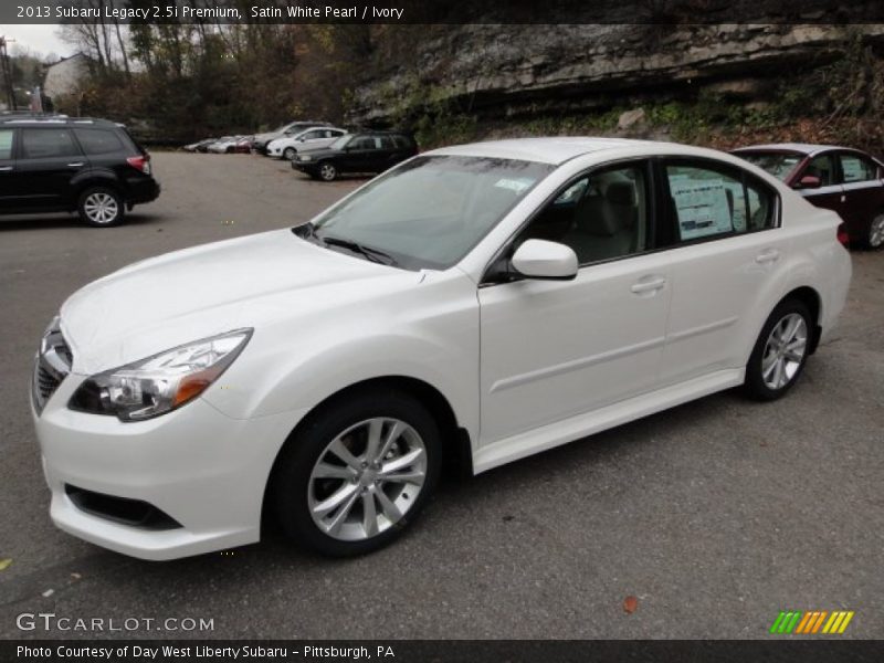 Satin White Pearl / Ivory 2013 Subaru Legacy 2.5i Premium