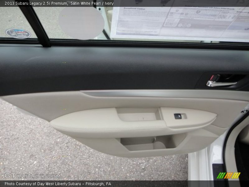 Satin White Pearl / Ivory 2013 Subaru Legacy 2.5i Premium