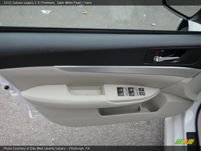 Satin White Pearl / Ivory 2013 Subaru Legacy 2.5i Premium