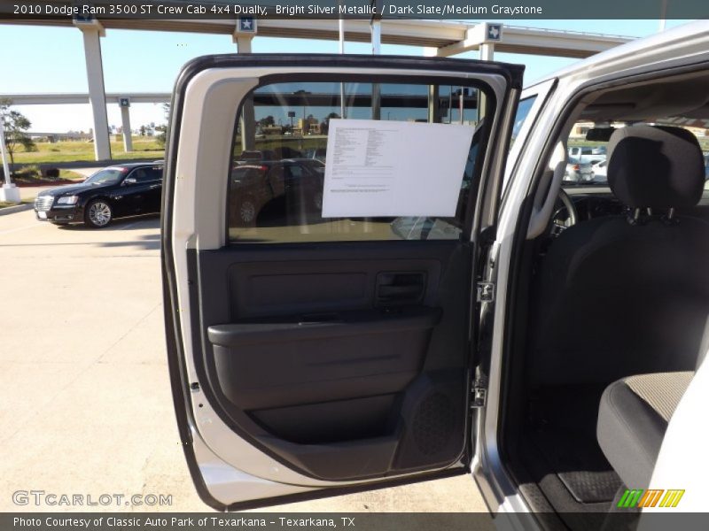 Bright Silver Metallic / Dark Slate/Medium Graystone 2010 Dodge Ram 3500 ST Crew Cab 4x4 Dually