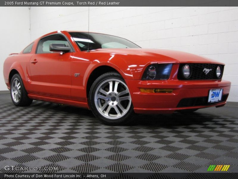 Torch Red / Red Leather 2005 Ford Mustang GT Premium Coupe