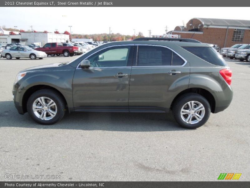 Steel Green Metallic / Jet Black 2013 Chevrolet Equinox LT