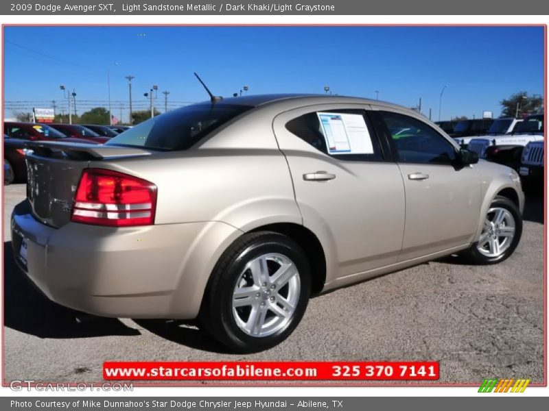 Light Sandstone Metallic / Dark Khaki/Light Graystone 2009 Dodge Avenger SXT
