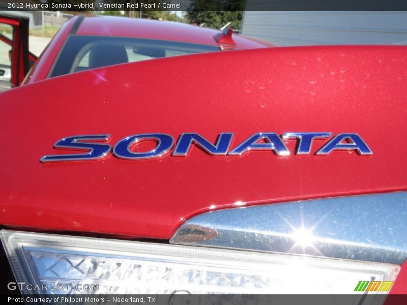 Venetian Red Pearl / Camel 2012 Hyundai Sonata Hybrid