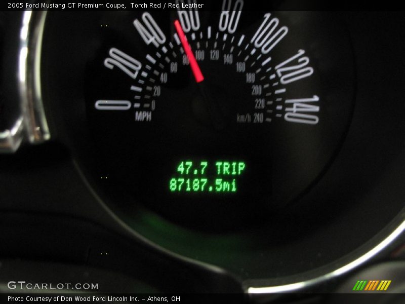 Torch Red / Red Leather 2005 Ford Mustang GT Premium Coupe