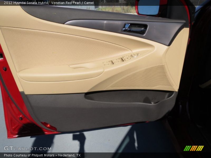 Venetian Red Pearl / Camel 2012 Hyundai Sonata Hybrid