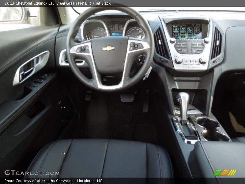 Steel Green Metallic / Jet Black 2013 Chevrolet Equinox LT