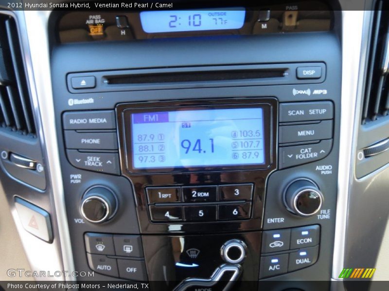 Venetian Red Pearl / Camel 2012 Hyundai Sonata Hybrid